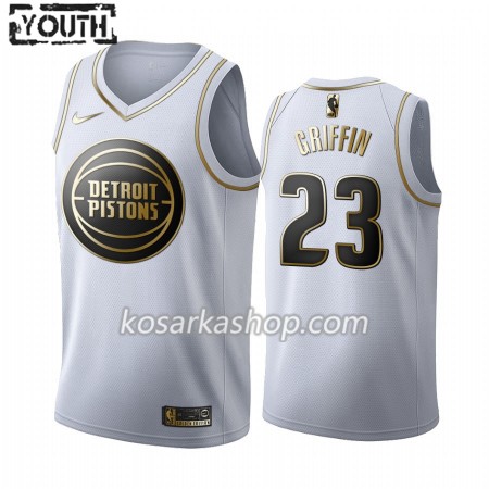 Dres Detroit Pistons Blake Griffin 23 Nike 2019-20 Bijela Golden Edition Swingman - Dječji